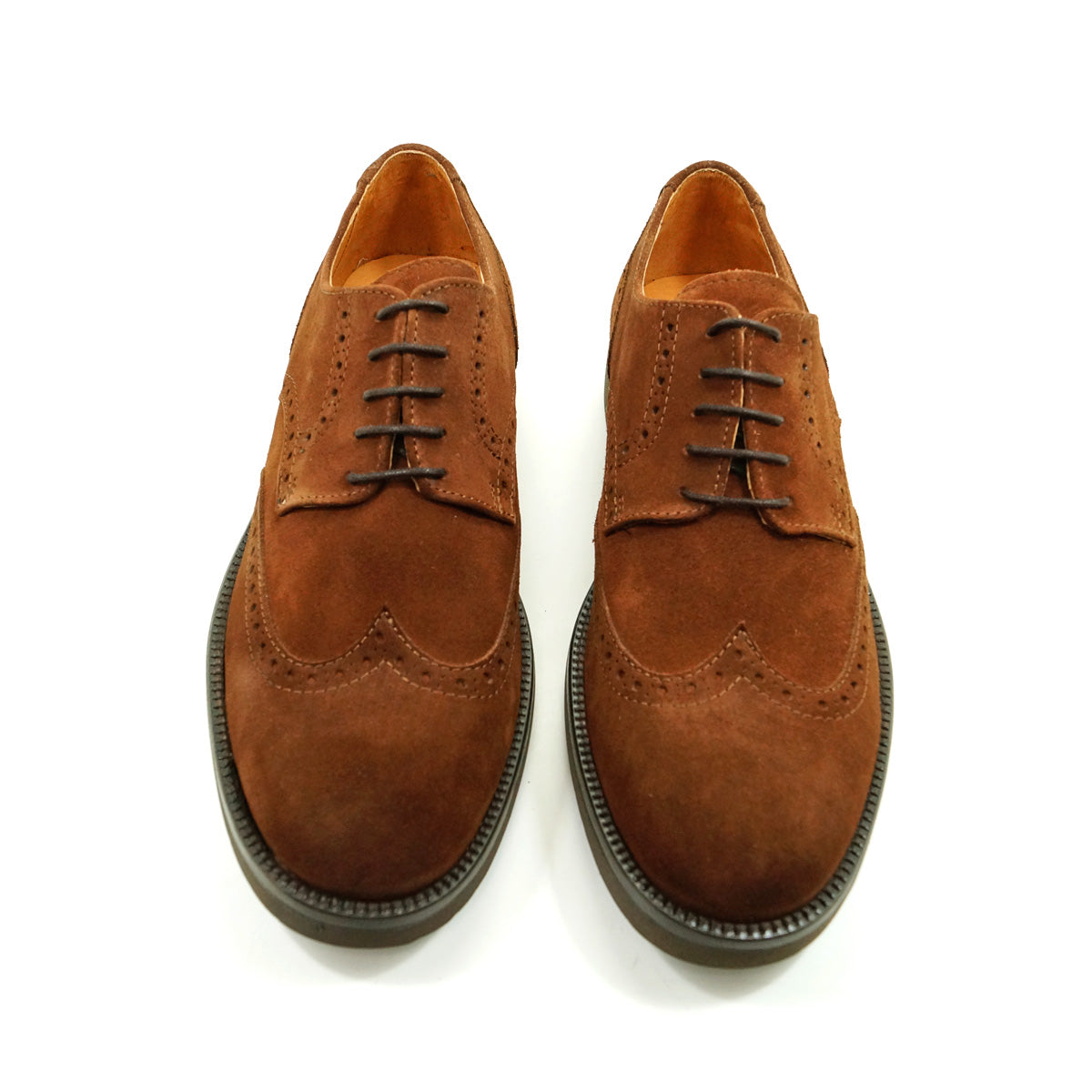 Pielsa Yale - Zapatos brogue en ante marrón