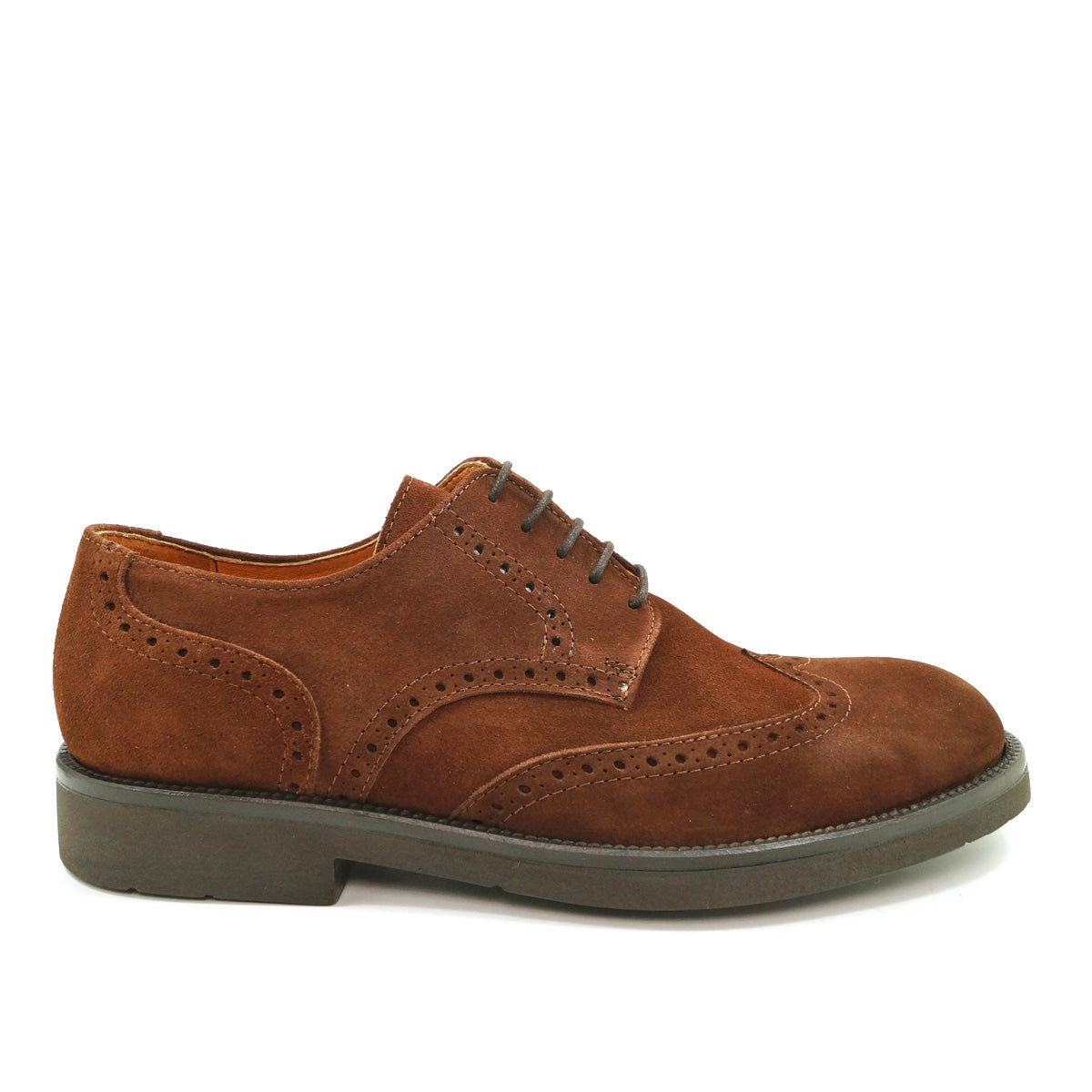 Pielsa Yale - Zapatos brogue en ante marrón