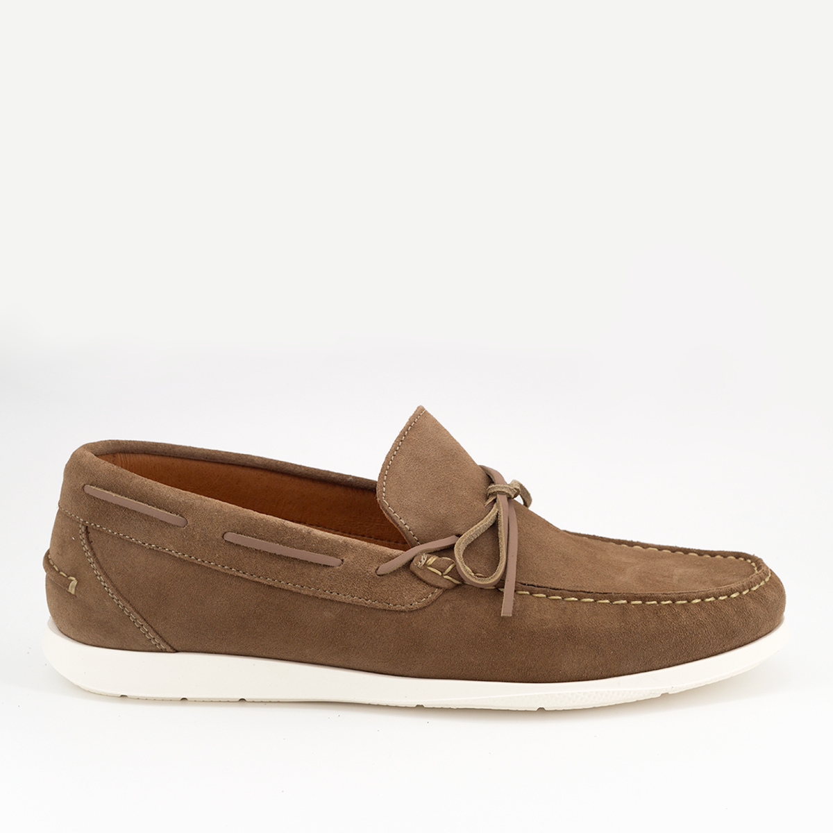LIBERTY - Mocasín náutico en serraje Arena – Pielsa®